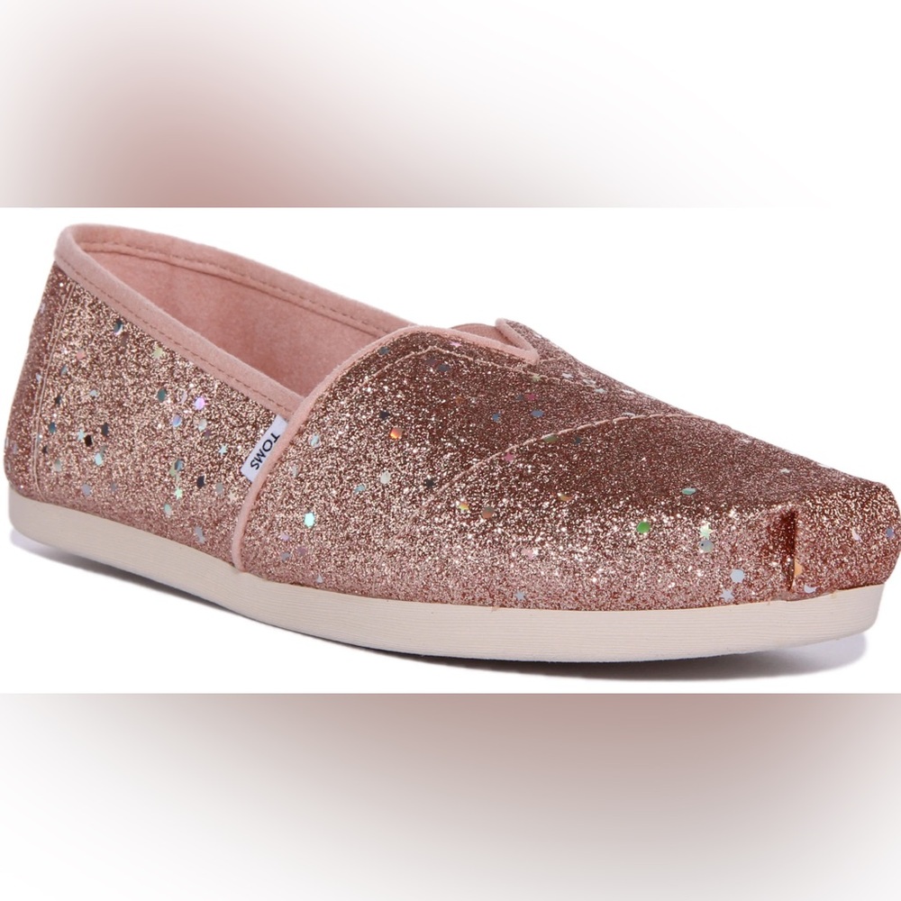 Tom’s Classic Pink Glitter shoes